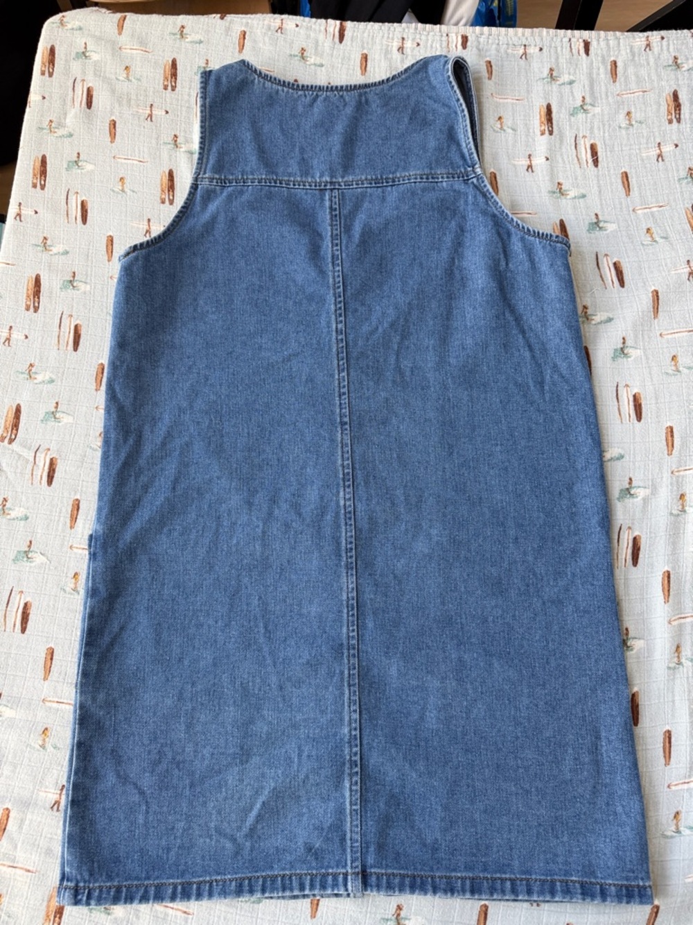 Sincerely Jules Light Blue Denim Dress with Black Label - Picture 5 of 9